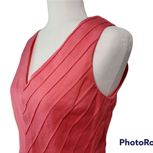 Positive Attitude Pink Linen Blend 2 PCS Skirt Set Full Lining Size 12 - Picture 8 of 16